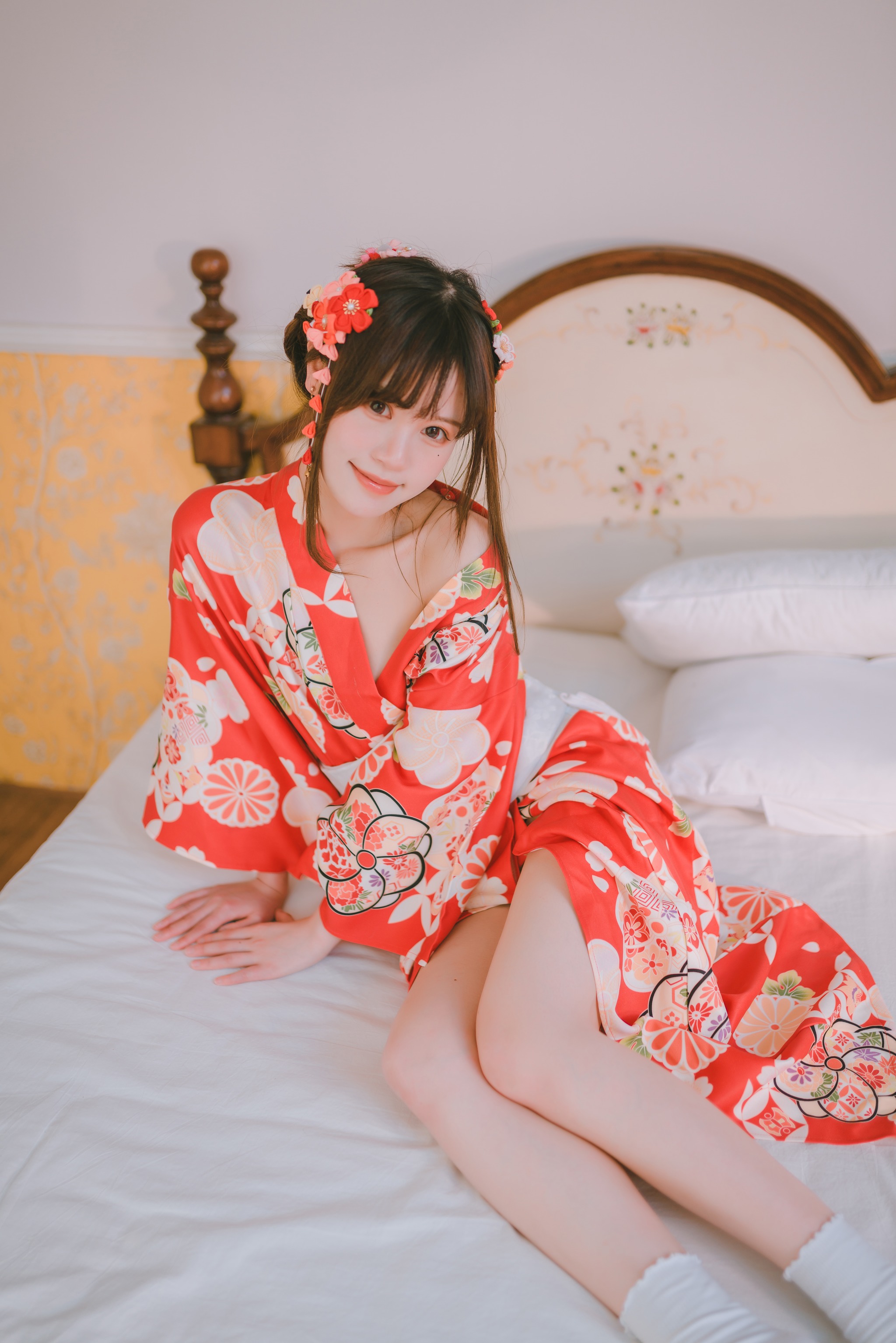 图片[1]-星黛鹿鹿i – NO.012 日常 浴衣室内 [49P]-XikXak